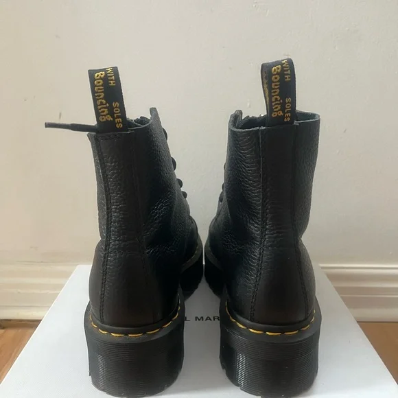 Dr. Martens Sinclair Milled Nappa Leather Platform Boots - Picture 11 of 13